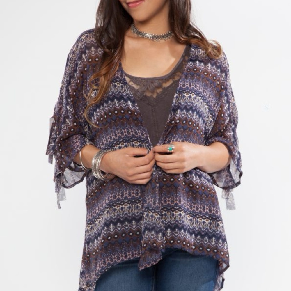 Kimono BOHO KIMONO / SWIMSUIT COVER-UP - Picture 2 of 4